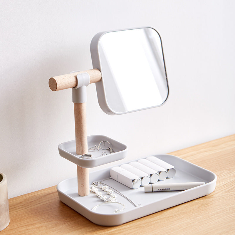 Desktop Cosmetics Storage Box Makeup Brush Lipstick Mask Skin Care Products With Mirror Dressing Table Finishing Rack Desktop Cosmetics Storage Box Makeup Brush Lipstick Mask Skin Care Products With Mirror Dressing Table Finishing Rack